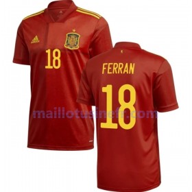 Maillot de Foot Espagne Ferran 18 Domicile UEFA EURO 2020